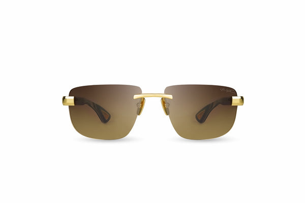 BUGATTI - 36H (24K Yellow Gold/Classic Horn Acetate | Brown Gradient Lens)