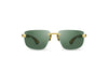 BUGATTI - 36H (24K Yellow Gold/Subtle Tortoise Acetate | Vintage Green Lens)