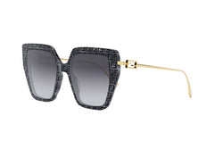 Fendi Baguette Grey Square Sunglasses