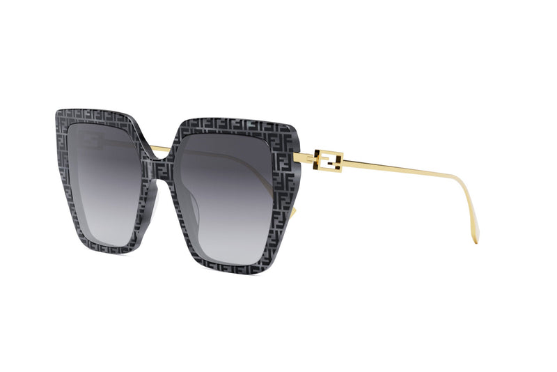 Fendi Baguette Grey Square Sunglasses