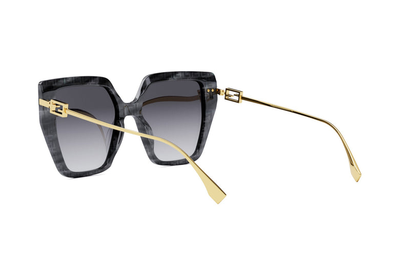 Fendi Baguette Grey Square Sunglasses