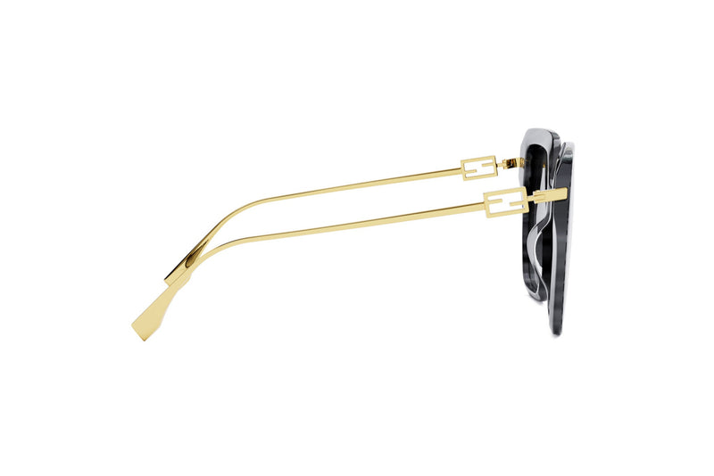 Fendi Baguette Grey Square Sunglasses