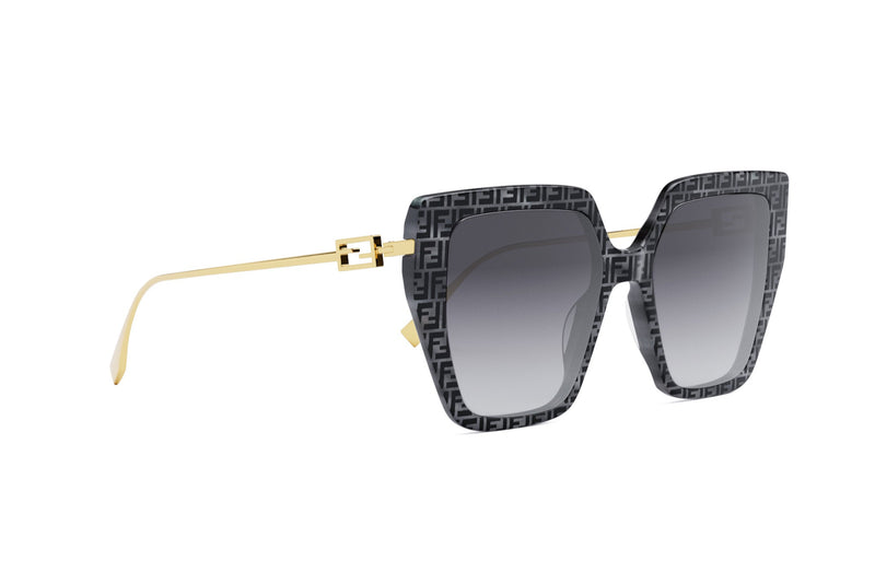 Fendi Baguette Grey Square Sunglasses