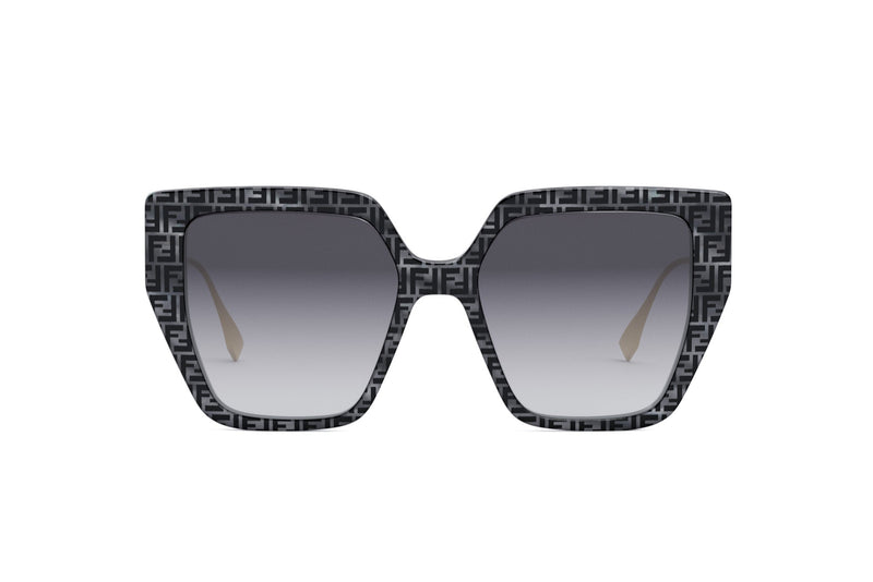 Fendi Baguette Grey Square Sunglasses