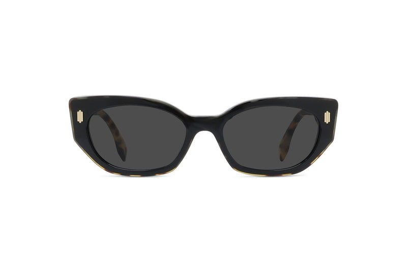 Fendi Bold Black Geometric Sunglasses