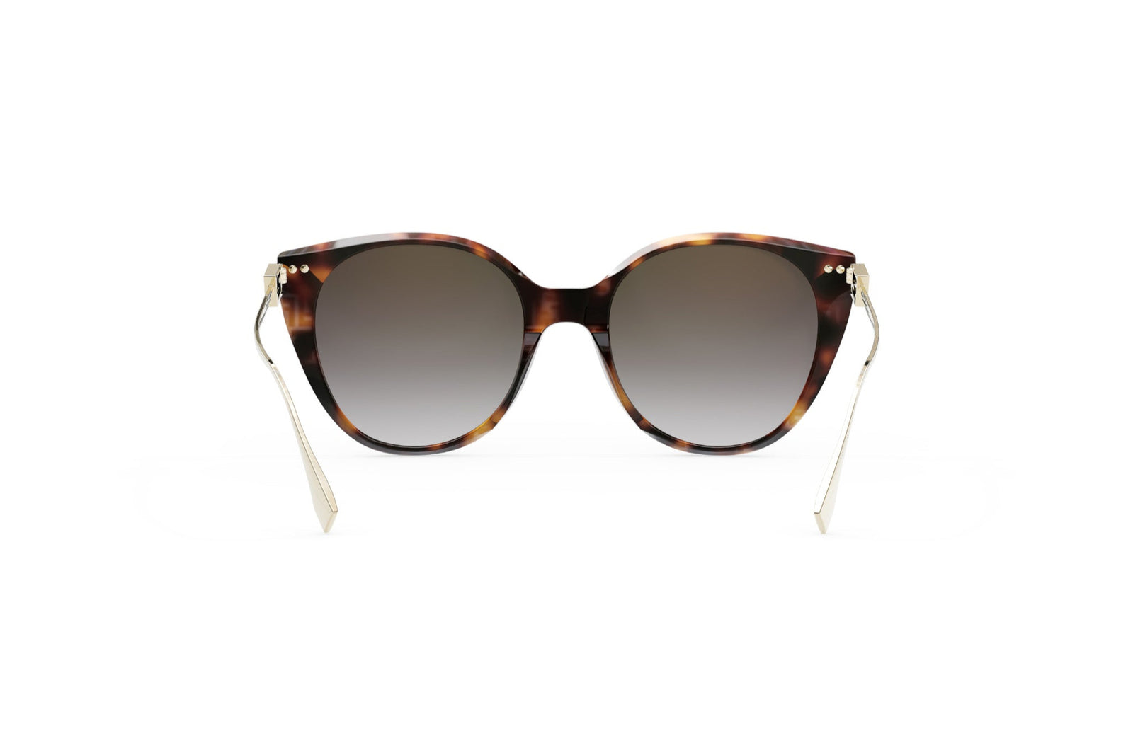 Fendi BAGUETTE FE 40047I 01D Cat Eye Polarized Sunglasses NWT in Box w Cert. FENDI EYEWEAR Rimless cat-eye crystal-embellished silver  main image 4