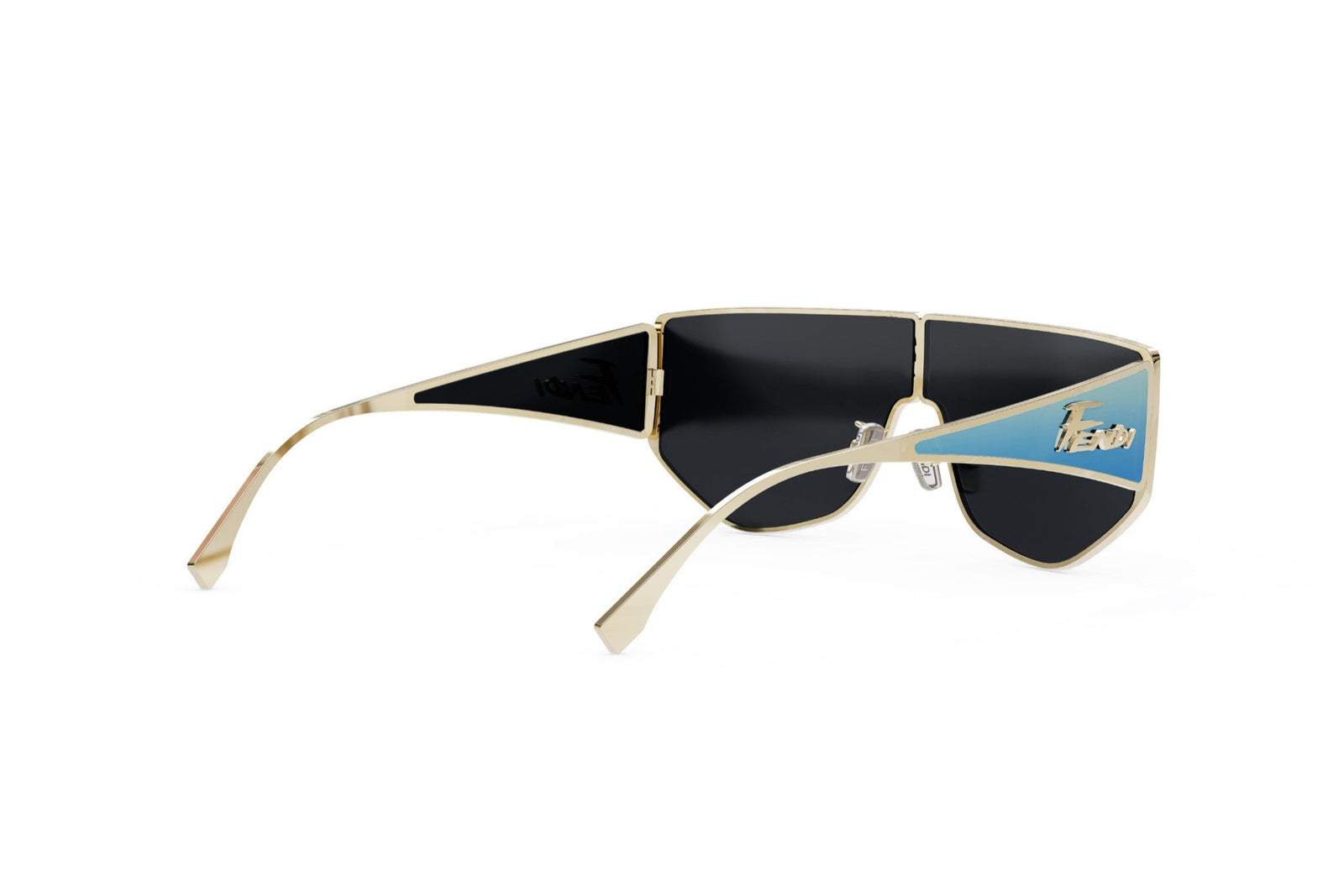 FENDI Smoke Geometric Ladies Sunglasses FE40017I 01A NWT display picture 3