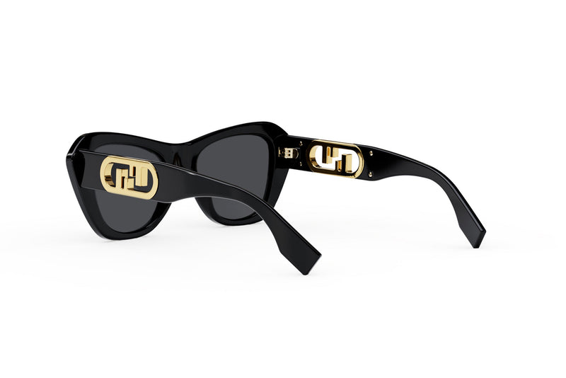 O'Lock Black Rectangular Sunglasses