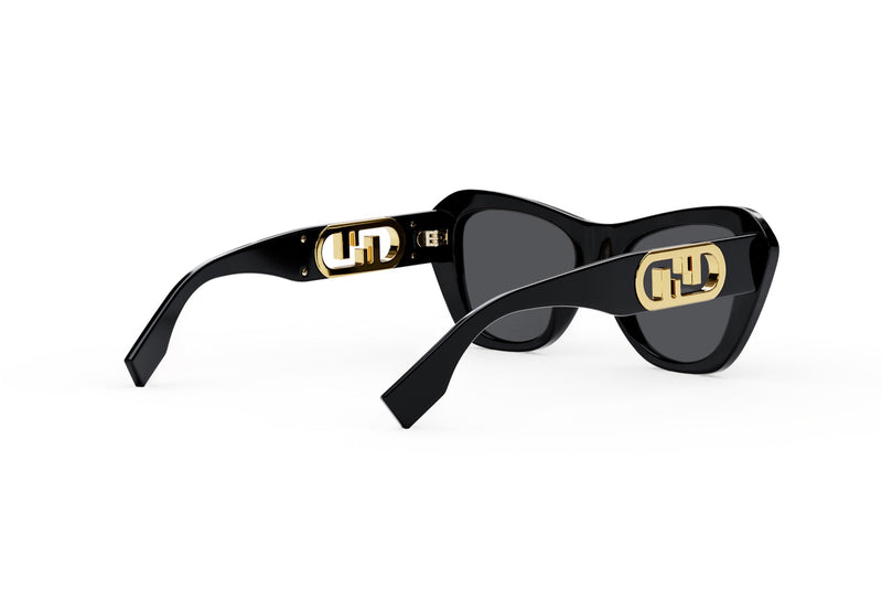 O'Lock Black Rectangular Sunglasses