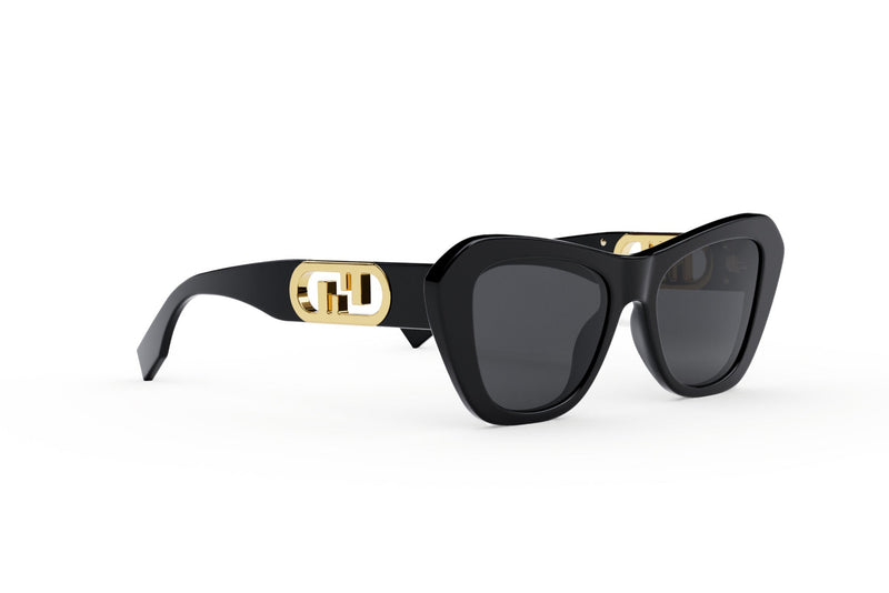 O'Lock Black Rectangular Sunglasses