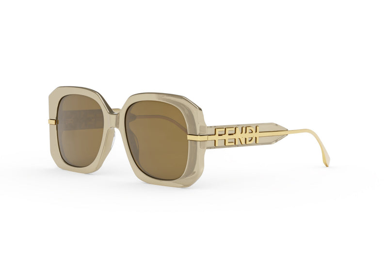 Fendigraphy Brown Square Sunglasses