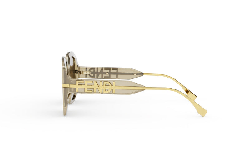 Fendigraphy Brown Square Sunglasses