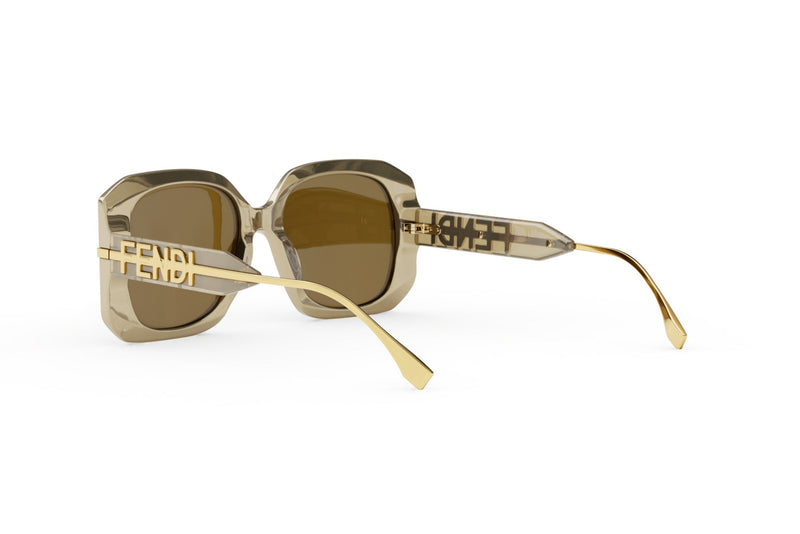 Fendigraphy Brown Square Sunglasses