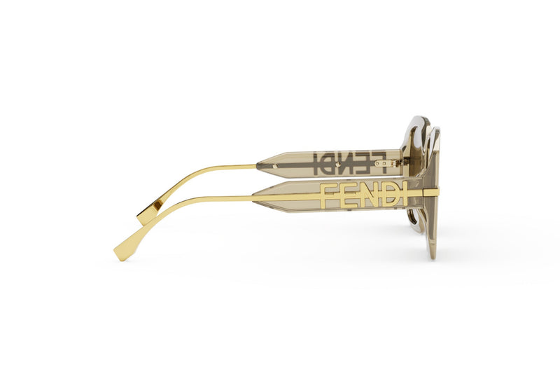 Fendigraphy Brown Square Sunglasses