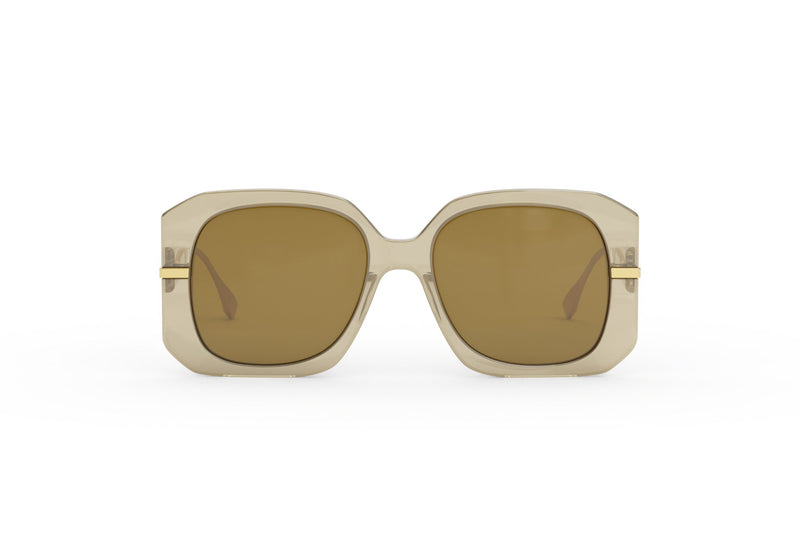 Fendigraphy Brown Square Sunglasses