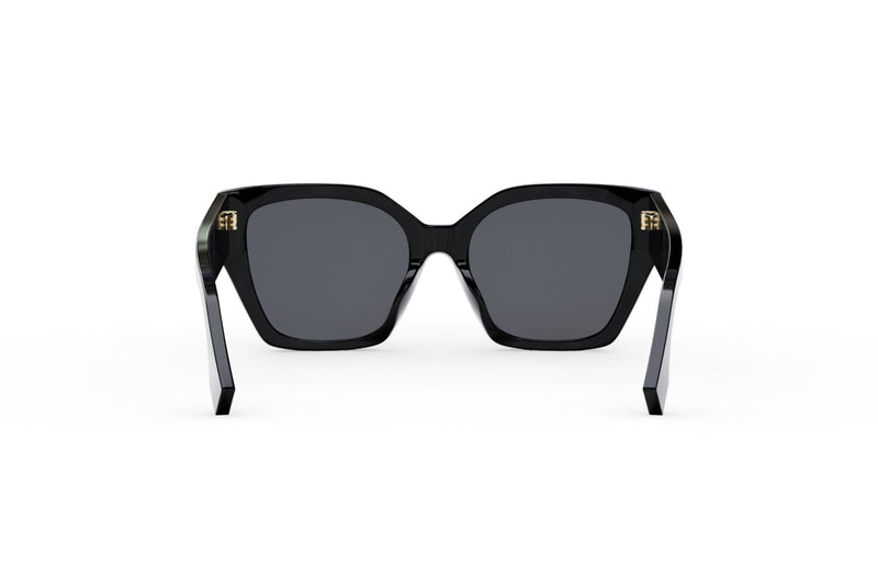 Fendi Bold Black Square Sunglasses
