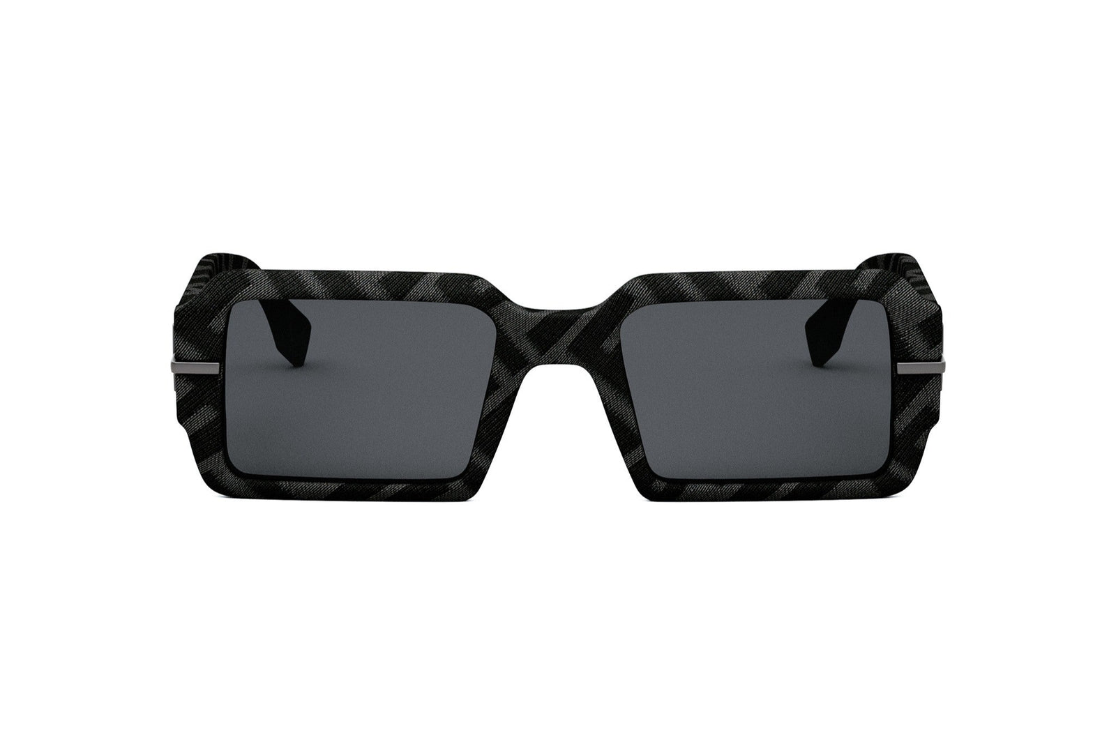 Fendigraphy Black Rectangular Sunglasses – Good See Co