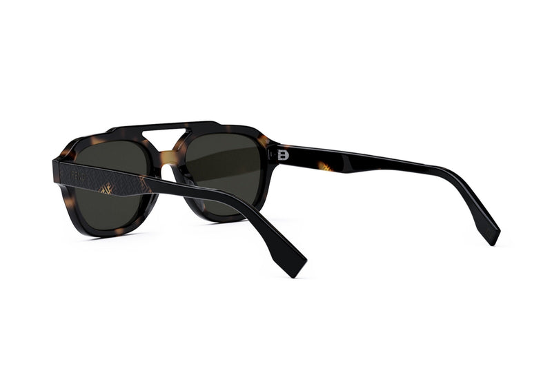Fendi Bilayer Black Geometric Sunglasses – Good See Co display picture 2