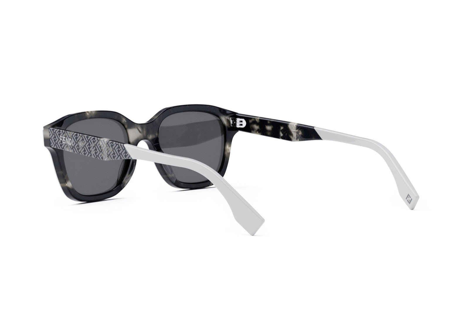 Bilayer Square Sunglasses - (Shiny Ivory/Grey FF Havana | Solid