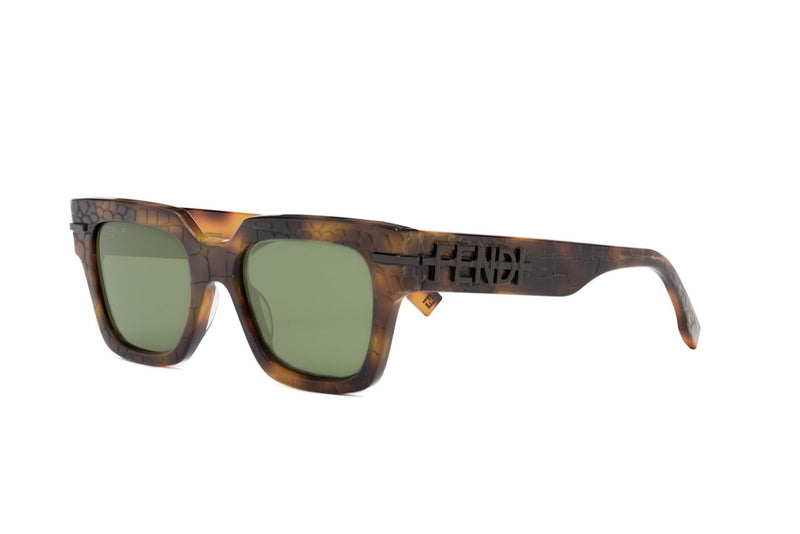 Fendigraphy Havana Rectangular Sunglasses