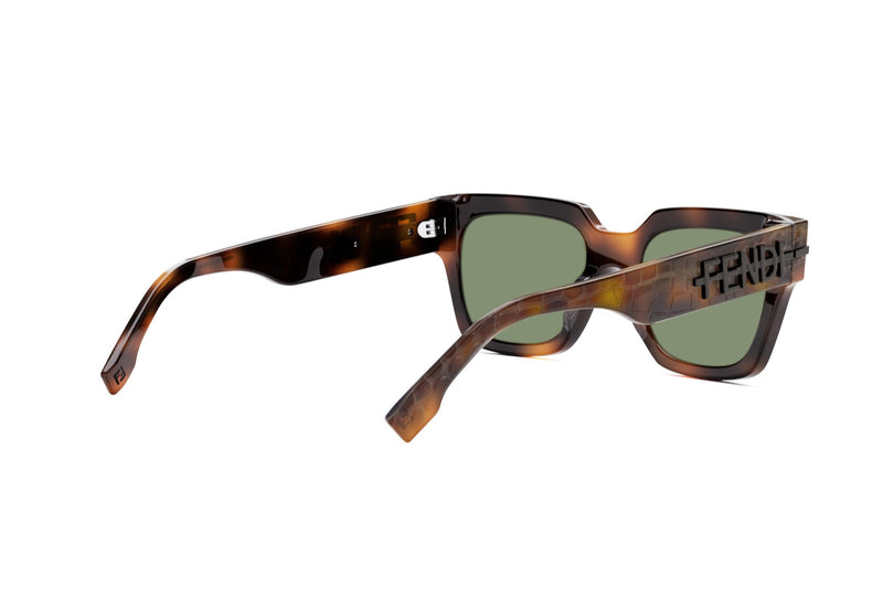 Fendigraphy Havana Rectangular Sunglasses