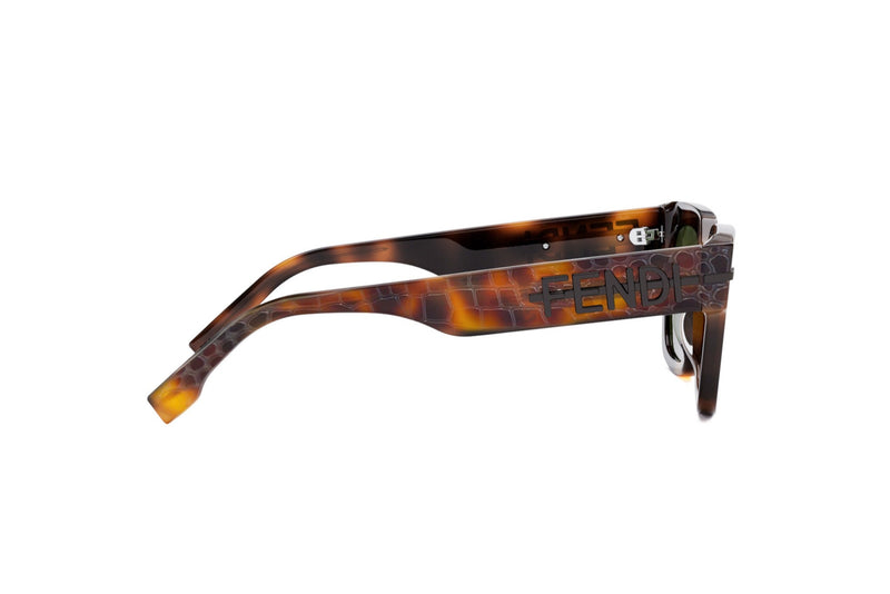 Fendigraphy Havana Rectangular Sunglasses