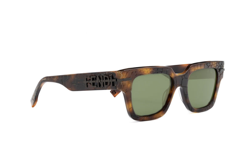 Fendigraphy Havana Rectangular Sunglasses