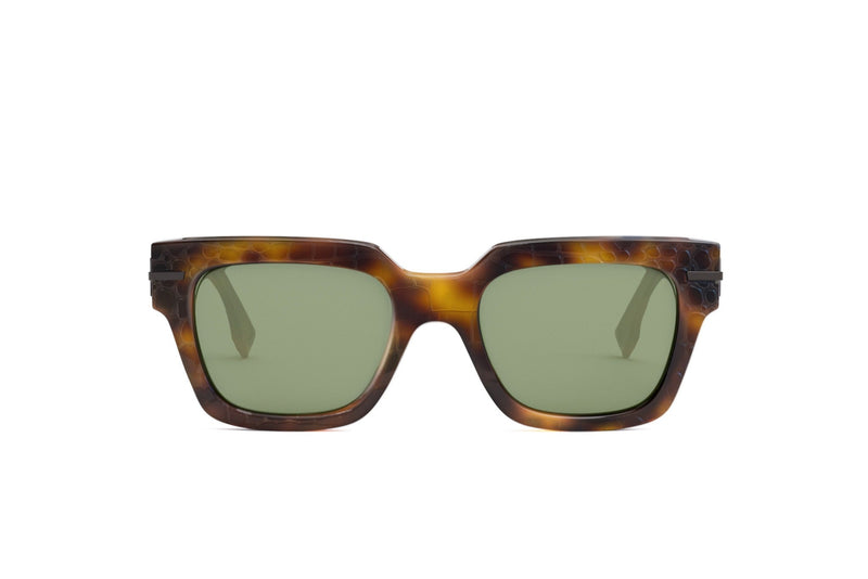 Fendigraphy Havana Rectangular Sunglasses
