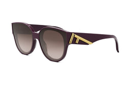 Fendi First Violet Round Sunglasses