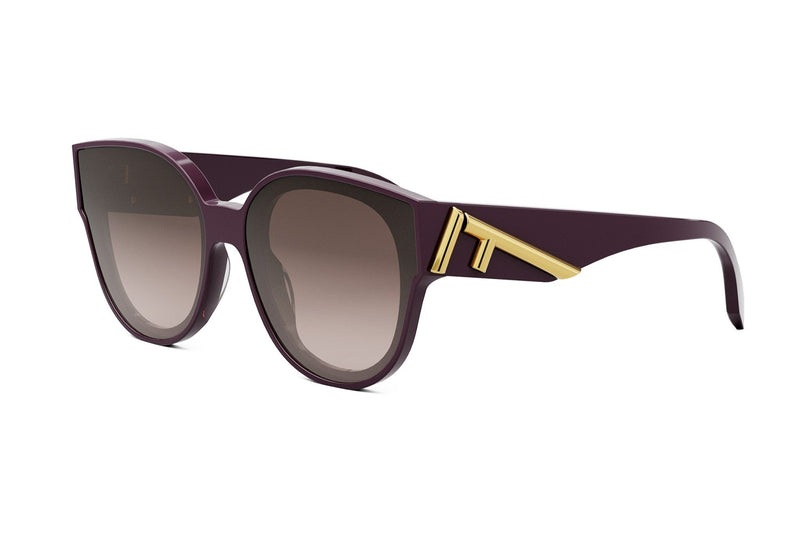 Fendi First Violet Round Sunglasses