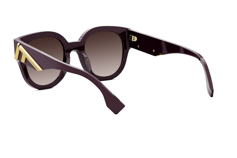 Fendi First Violet Round Sunglasses