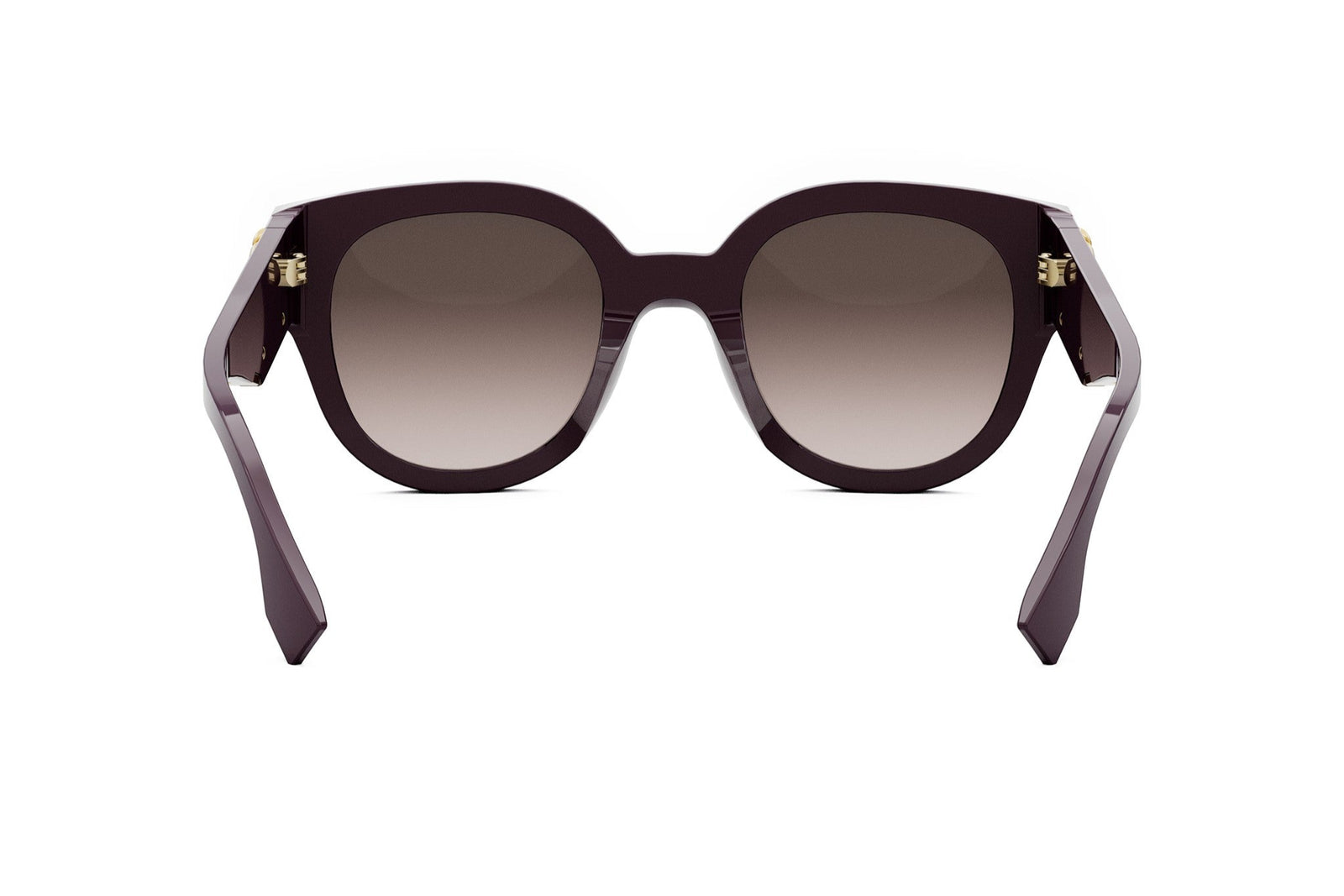 Fendi 60 mm Gradient Women\'s Cat-Eye Sunglasses in Brown/Gold/Brown Violet Buy FENDI Fendi Roma Violet Rectangular Sunglasses Online  main image 4
