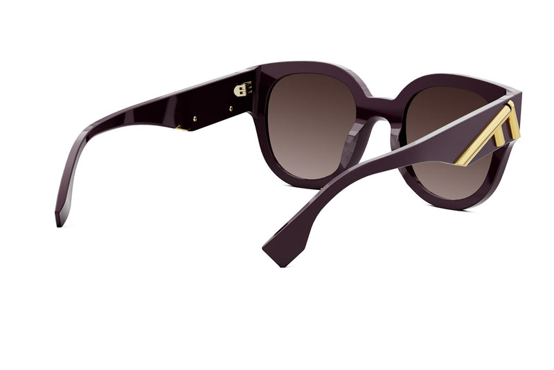 Fendi First Violet Round Sunglasses