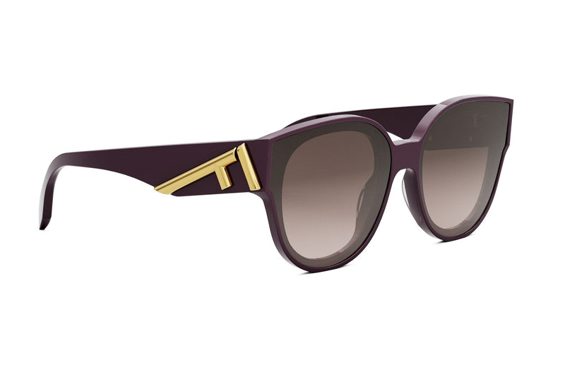 Fendi First Violet Round Sunglasses