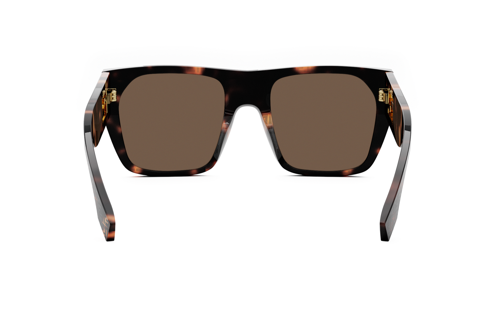 Fendi Baguette FE40124I Oversized Square Sunglasses Beige Mauve FF Logo Glasses Baguette - Brown | FENDI US main image 4