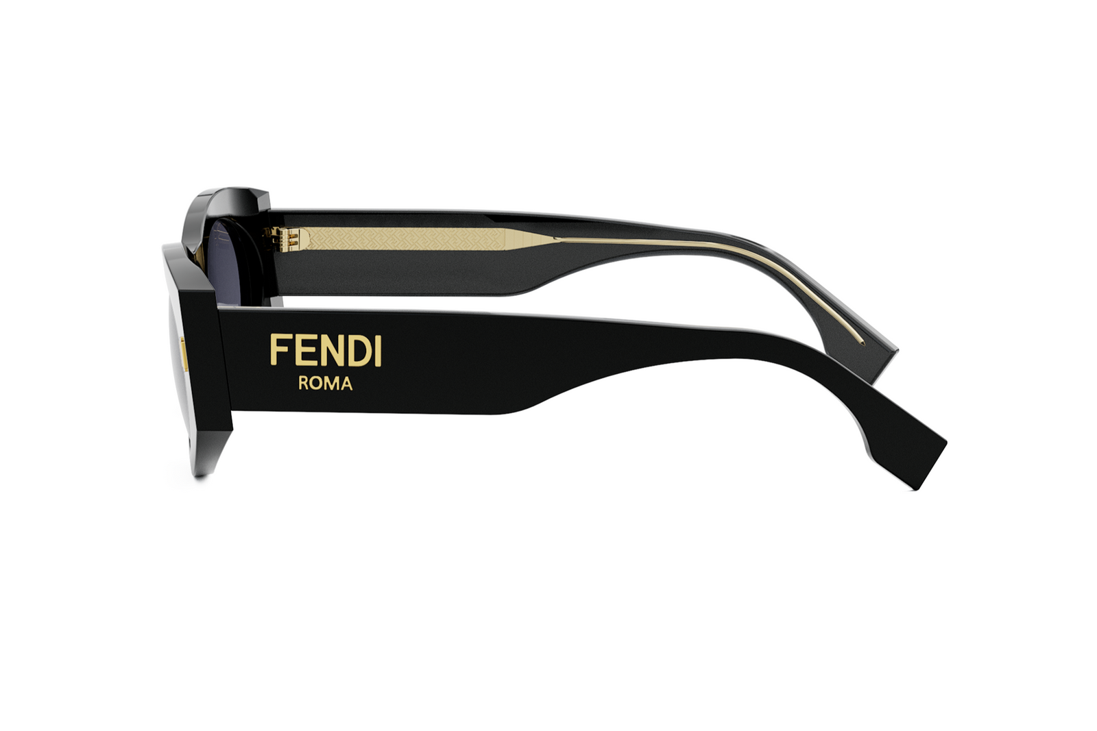 Fendi Roma Made in Italy ?? Gold Logo Blue Green Sunglasses Excellent Condition FENDI EYEWEAR Roma oversized square-frame tortoiseshell  main image 2