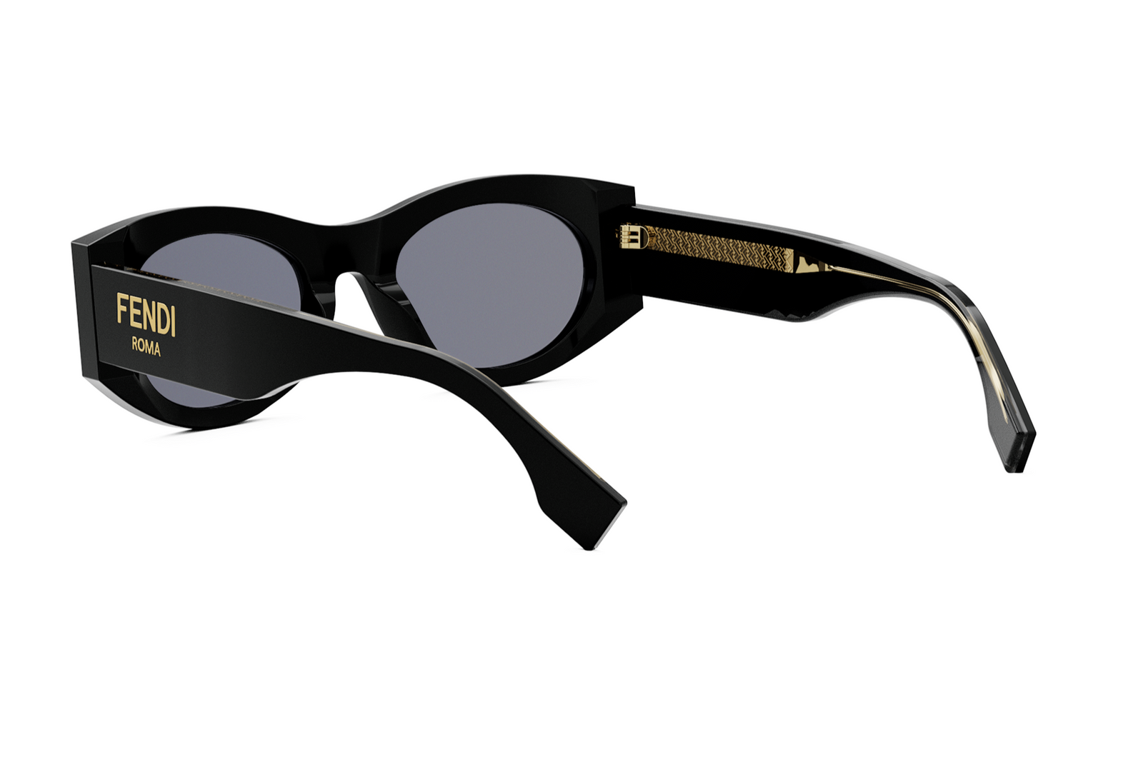 FENDI ROMA サングラス ブラック Fendi Roma Oval Sunglasses – Good See Co.