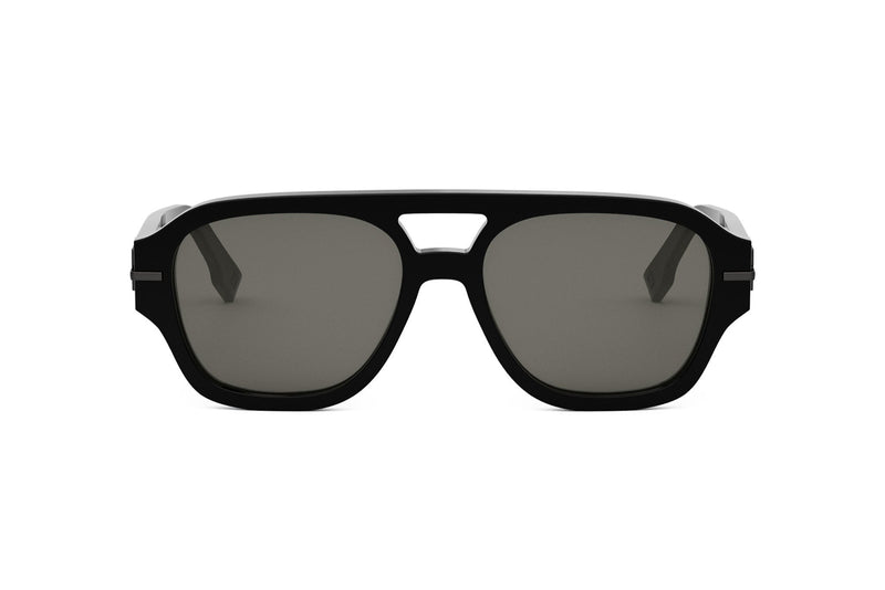 FENDI Fendigraphy Black and White Geometric Sunglasses Fendi Fendigraphy 54MM Geometric Sunglasses | Saks Fifth Avenue main image 4