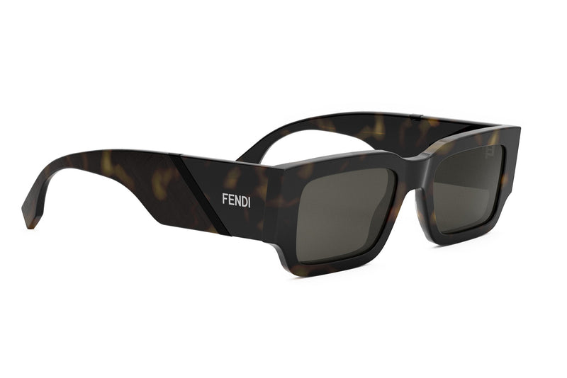Fendi Diagonal Rectangular Sunglasses