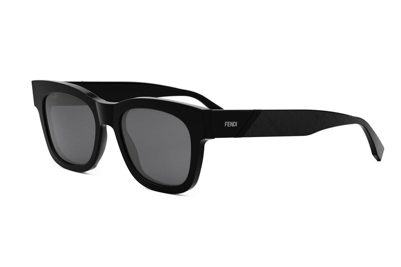 Fendi Diagonal Black Square Sunglasses