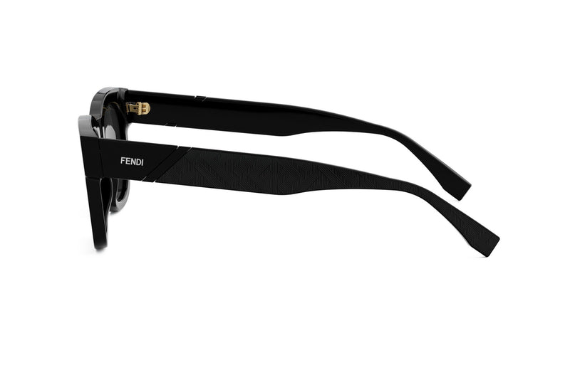 Fendi Diagonal Black Square Sunglasses