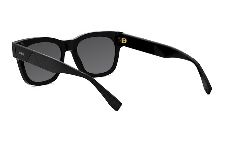 Fendi Diagonal Black Square Sunglasses