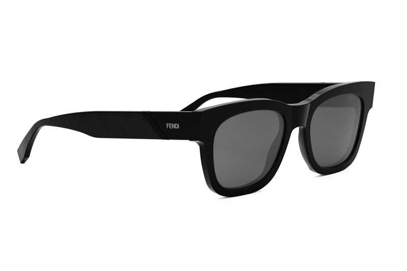 Fendi Diagonal Black Square Sunglasses