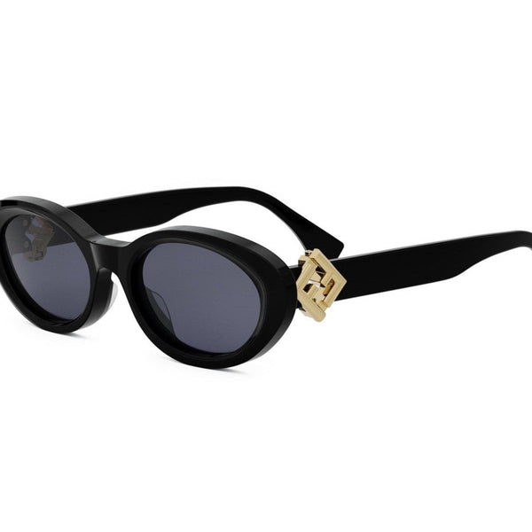 FF Diamonds Black Oval Sunglasses – Good See Co display picture 1