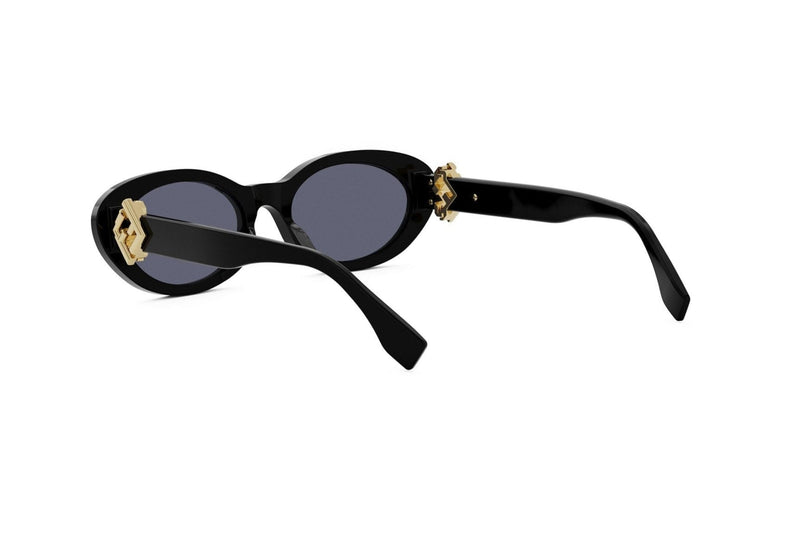 FF Diamonds Black Oval Sunglasses – Good See Co display picture 1