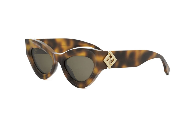 FENDI サングラス ブラウン/ィ FF ダイヤモンド キャット FF Diamonds Cat Eye Sunglasses – Good See Co.