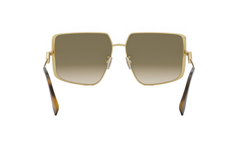 Fendi Yellow Square Sunglasses