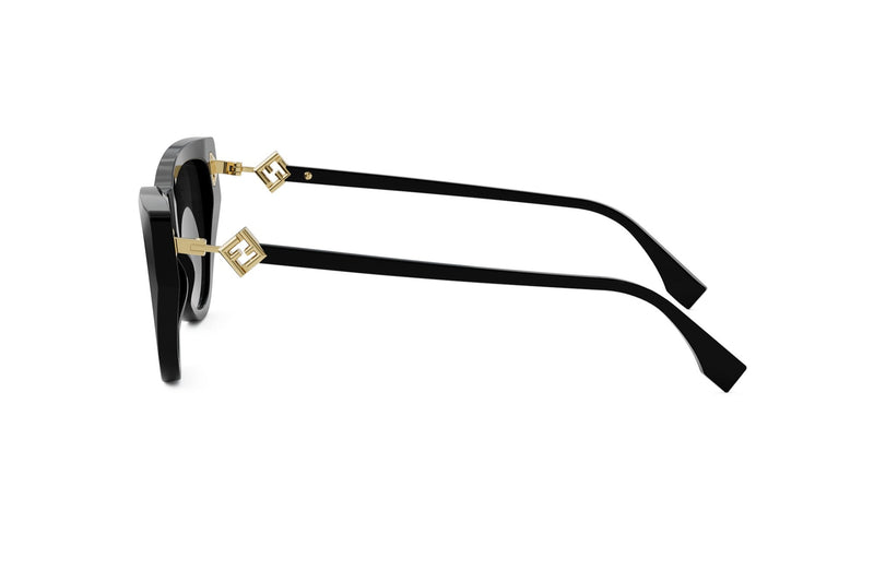 FF Diamonds Black Cat Eye Sunglasses – Good See Co display picture 1