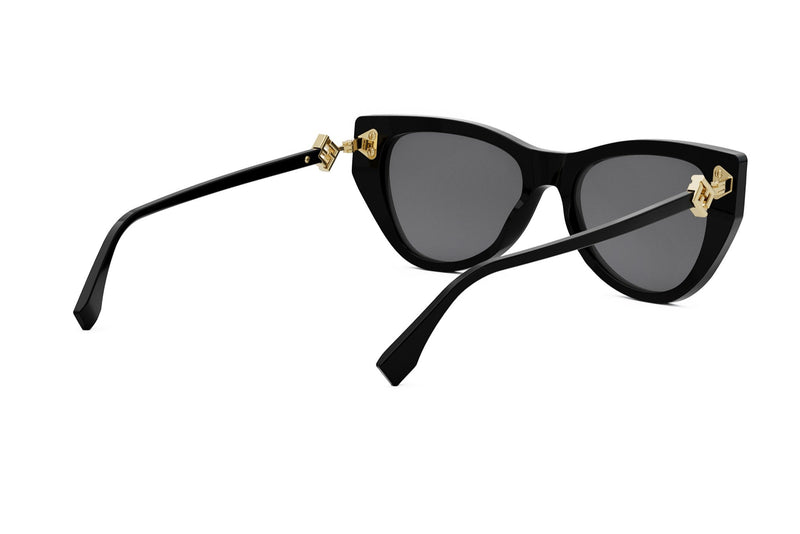 FF Diamonds Black Cat Eye Sunglasses – Good See Co display picture 3