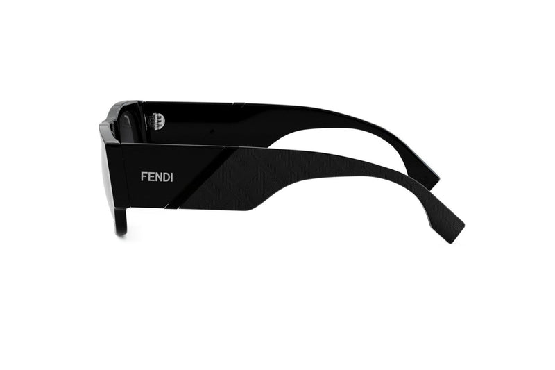 Fendi Diagonal Black Rectangular Sunglasses – Good See Co.